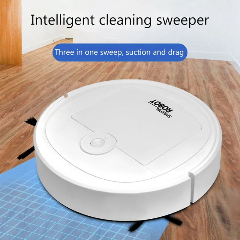 Robotic Vacuum Intelligent Low Noise Floor Sweeper Dust Catcher Carpet Cleaner